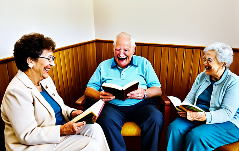 시니어 문학 수업 - **

"A mature woman, fully clothed in professional attire, sitting comfortably in an armchair, readi...
